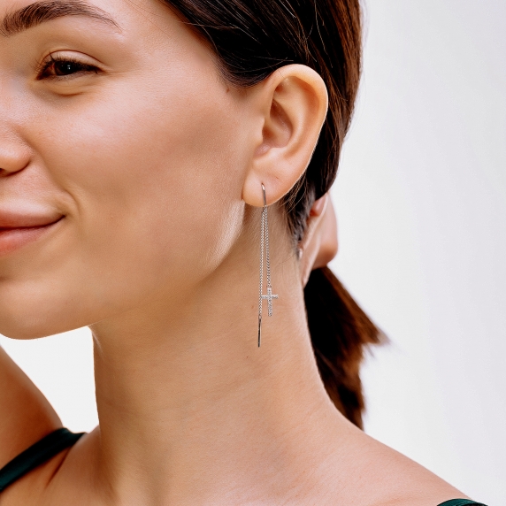 Stříbrné náušnice &amp;quot;Jiskra&amp;quot; - 3