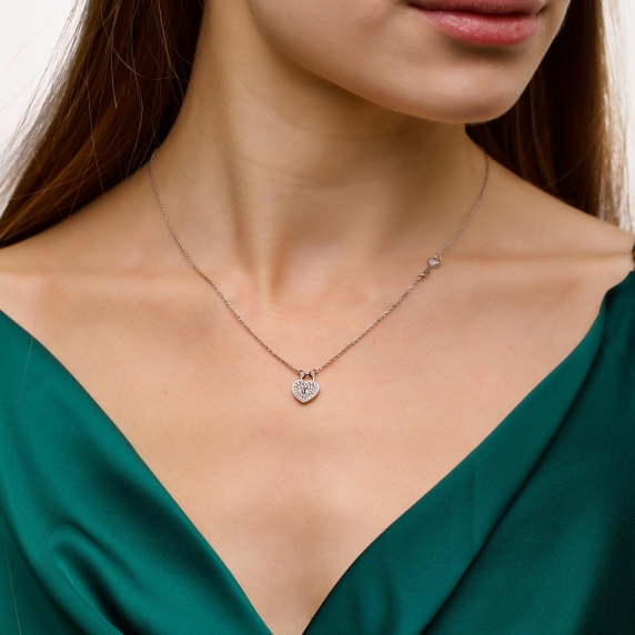 Silver necklace &amp;quot;Heart&amp;quot; - 4