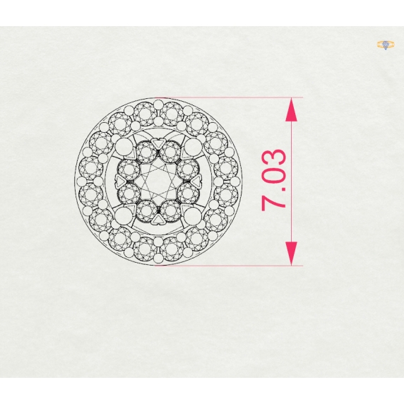 Gold Earrings «Harmony» - 5