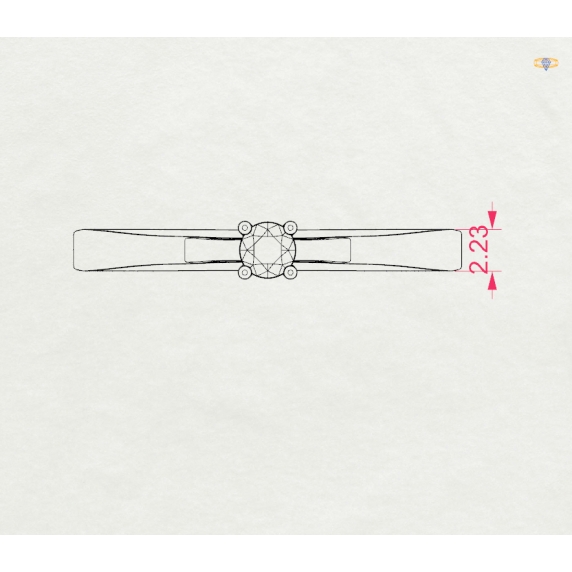 Zlatý prsten „Luminessa“ - 4