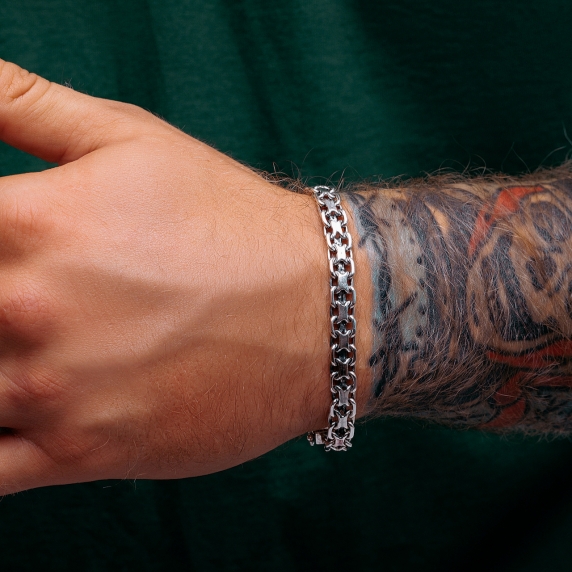 Silver bracelet &amp;quot;Double Anchor&amp;quot; - 7