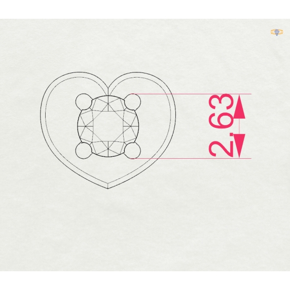 Zlaté náušnice «Luminessa» - 4