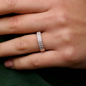 Stř&iacute;brn&yacute; prsten "Romantika"