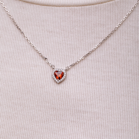 Silver necklace &amp;quot;Heart&amp;quot; - 1