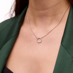 Срібне кольє "Місяць"