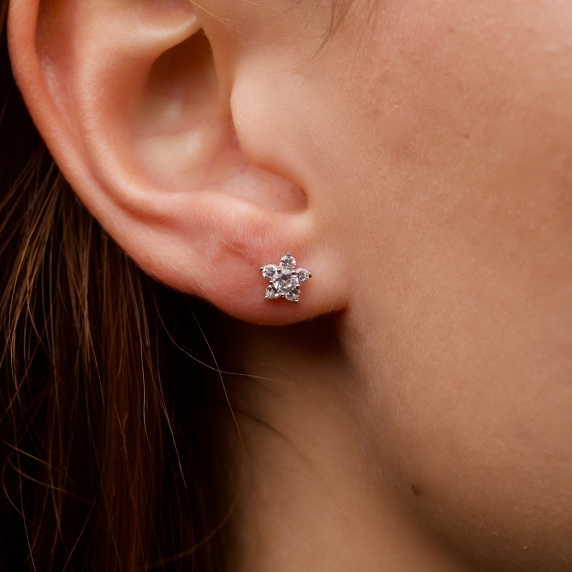 Stříbrné pecky &amp;quot;Květy&amp;quot; - 2