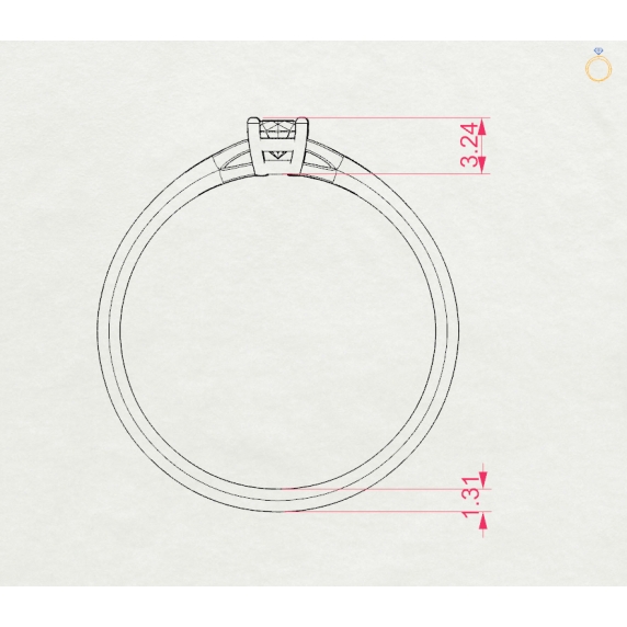 Золоте кільце «Люмінесса» - 5