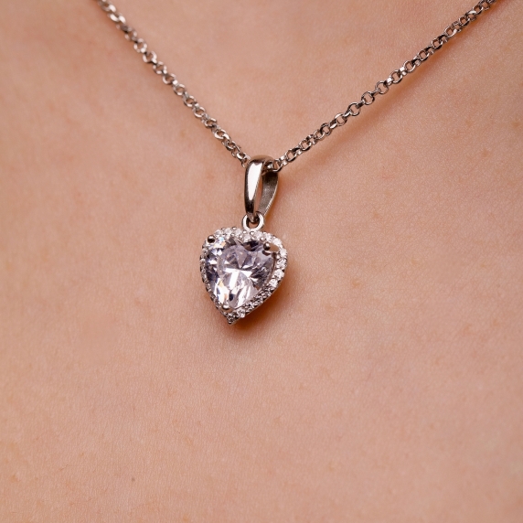 Stříbrný přívěsek &amp;quot;Srdce&amp;quot; - 3