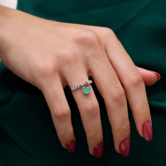 Silver ring &amp;quot;Heart&amp;quot; - 5