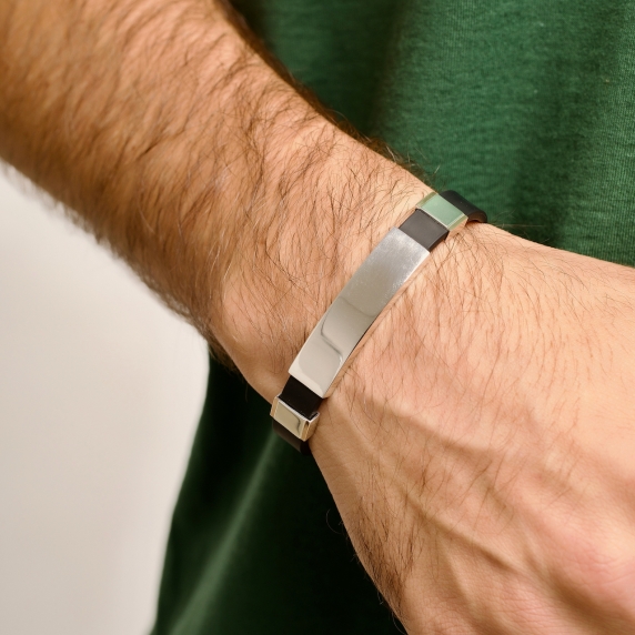 Stříbrný náramek &amp;quot;Gravur&amp;quot; - 4