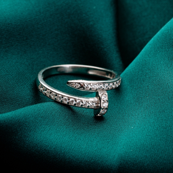 Silver ring &amp;quot;Nail&amp;quot; - 5