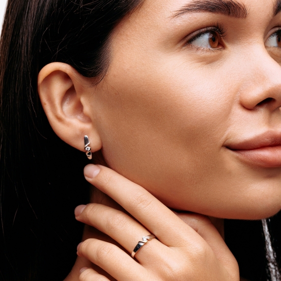 Silver earrings &amp;quot;Enigma&amp;quot; - 3