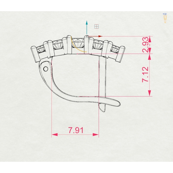 Gold Earrings «Rhythm» - 5