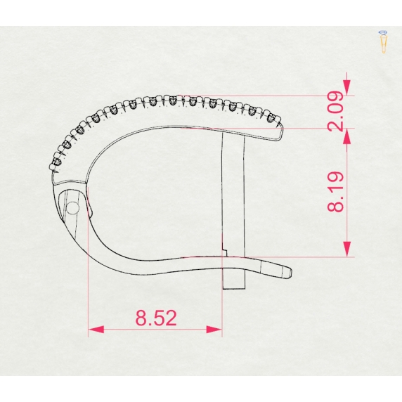 Gold Earrings «Unity» - 5