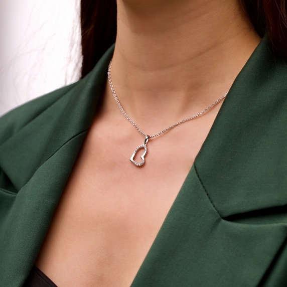 Stříbrný přívěsek &amp;quot;Srdce&amp;quot; - 2