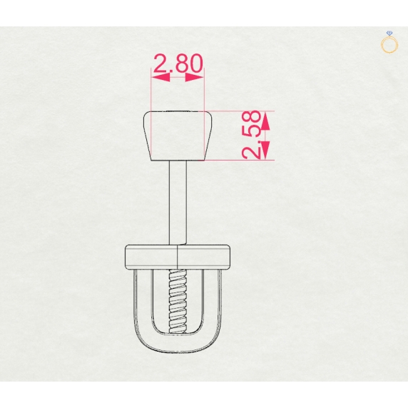 Zlaté náušnice «Šarm» - 5