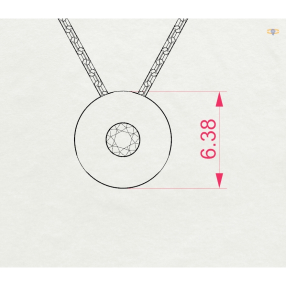 Gold Necklace «Aura» - 4