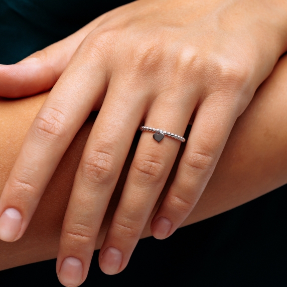 Серебряное кольцо &amp;quot;Сердце&amp;quot; - 2