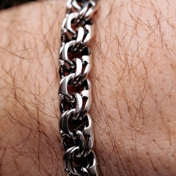 Silver bracelet &amp;quot;Flat Bismarck&amp;quot; - 4