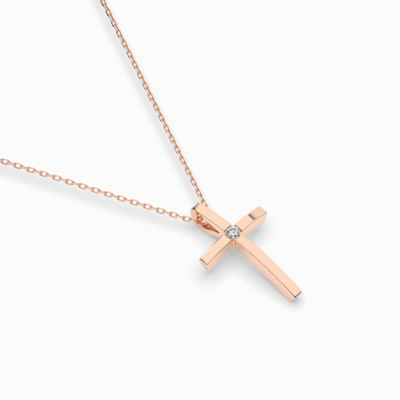 Золоте кольє «Хрест» - 2