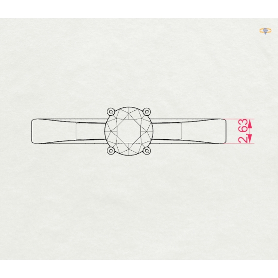 Gold Ring “Luminessa” - 8