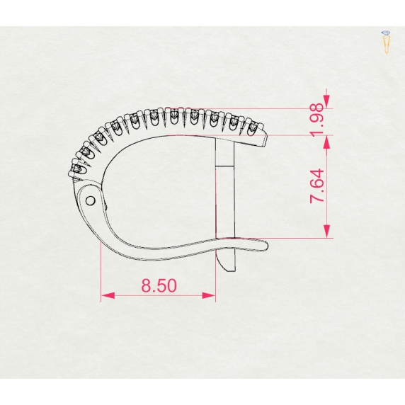 Золоті сережки «Престиж» - 5