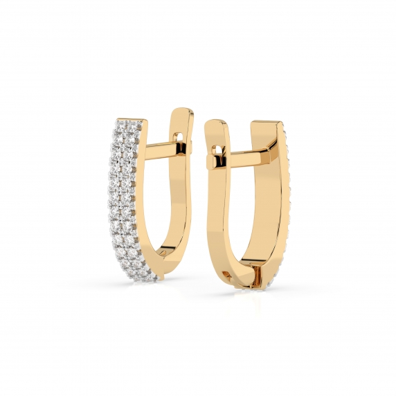 Gold Earrings «Unity» - 3