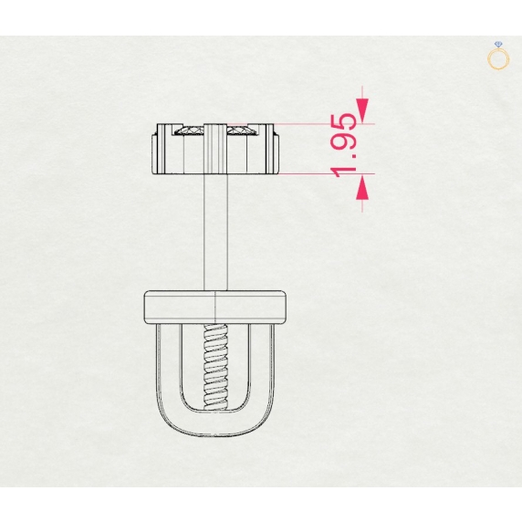 Gold Earrings «Elegance» - 5