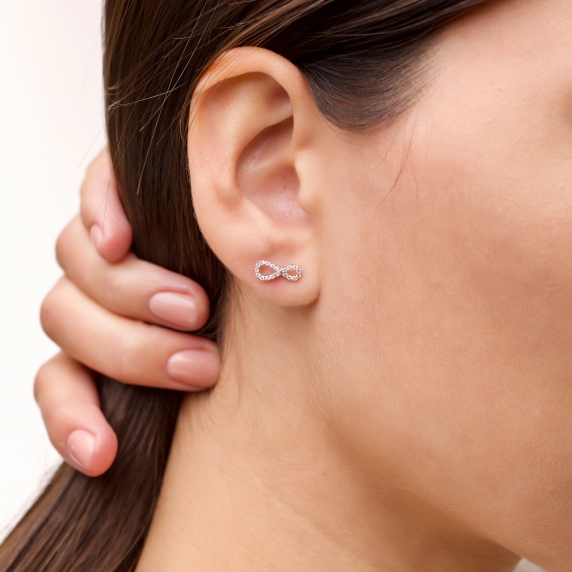 Stříbrné náušnice &amp;quot;Nekonečno&amp;quot; - 1