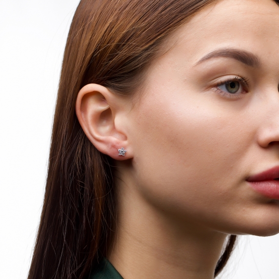 Stříbrné pecky &amp;quot;Květy&amp;quot; - 4