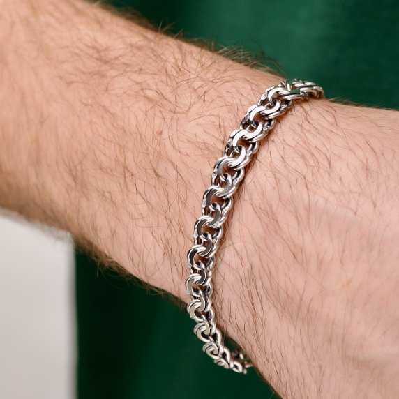 Silver bracelet &amp;quot;Flat Bismarck&amp;quot; - 2
