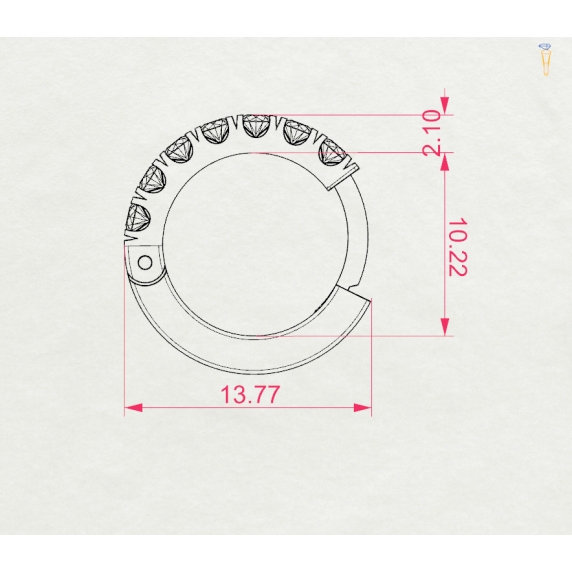 Zlaté náušnice «Sen» - 5