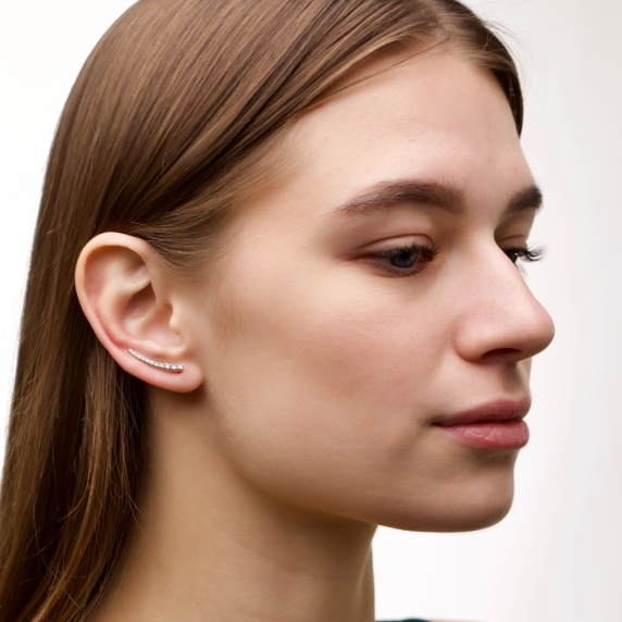 Stříbrné náušnice &amp;quot;Aurora&amp;quot; - 2