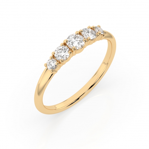 Gold Ring «Reflection» - 1