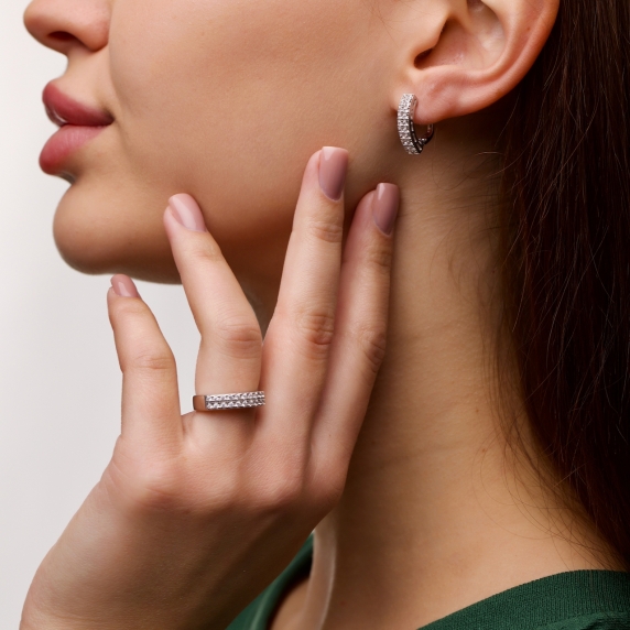 Stříbrné náušnice &amp;quot;Romantika&amp;quot; - 5