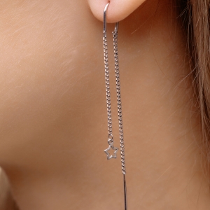 Stř&iacute;brn&eacute; provl&eacute;kac&iacute; n&aacute;u&scaron;nice "Hvězdy"