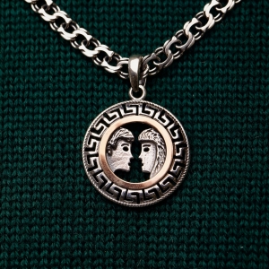 Срібна підвіска "Близнюки"