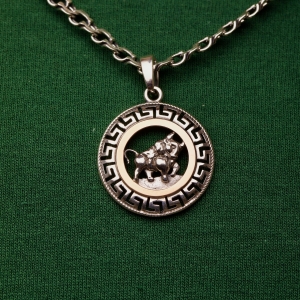 Срібна підвіска "Телець"