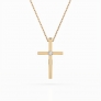 Zlatý náhrdelník «Kříž» - 1