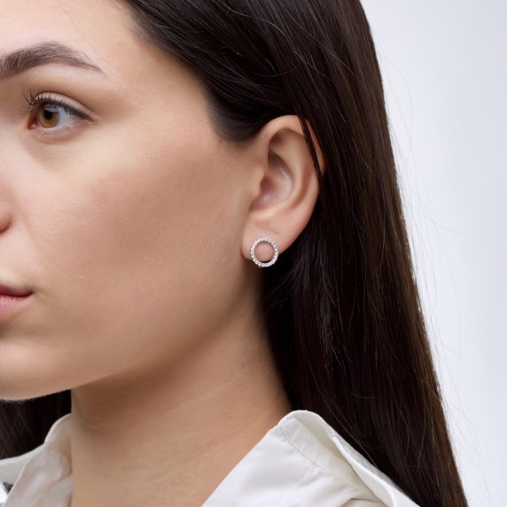 Silver earrings &amp;quot;Moon&amp;quot; - 4