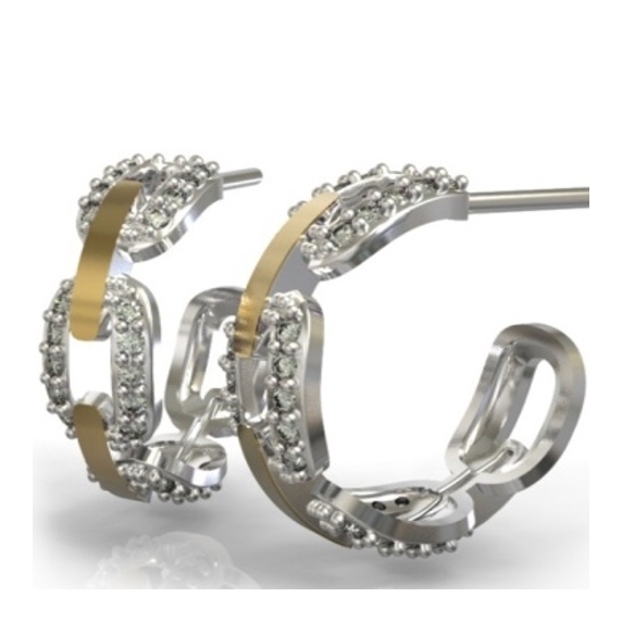 Stříbrné náušnice &amp;quot;Záře&amp;quot; - 5