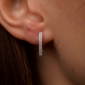 Silver earrings "Tenderness"