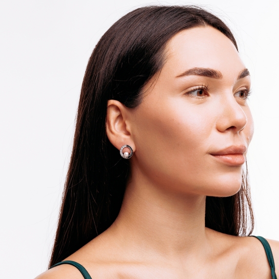 Stříbrné náušnice „Měsíční záře“ - 4