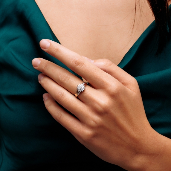 Серебряное кольцо &amp;quot;Нежность&amp;quot; - 4