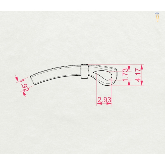 Золоте кольє «Хрест» - 5