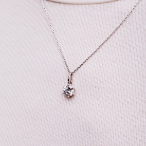 Срібне кольє "Крапля"