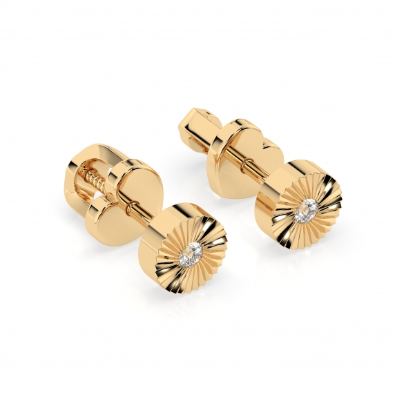 Золотые серьги «Флер» - 3