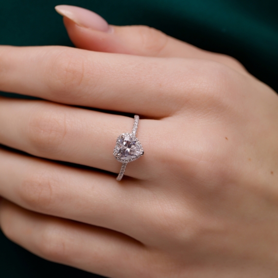 Stříbrný prsten &amp;quot;Srdce&amp;quot; - 2