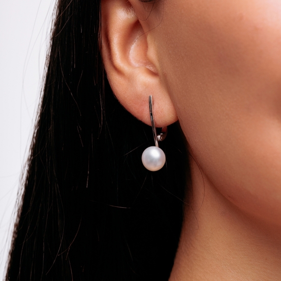 Серебряные серьги «Искры ночи» - 1