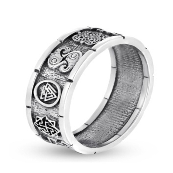 Silver ring &amp;quot;13 Runes&amp;quot; - 8